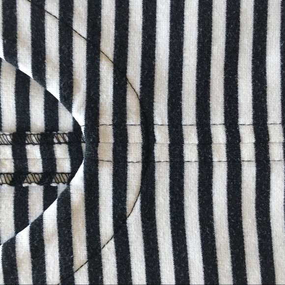STEVEN ALAN Black n White Stripes Cotton Dress - Picture 6 of 8